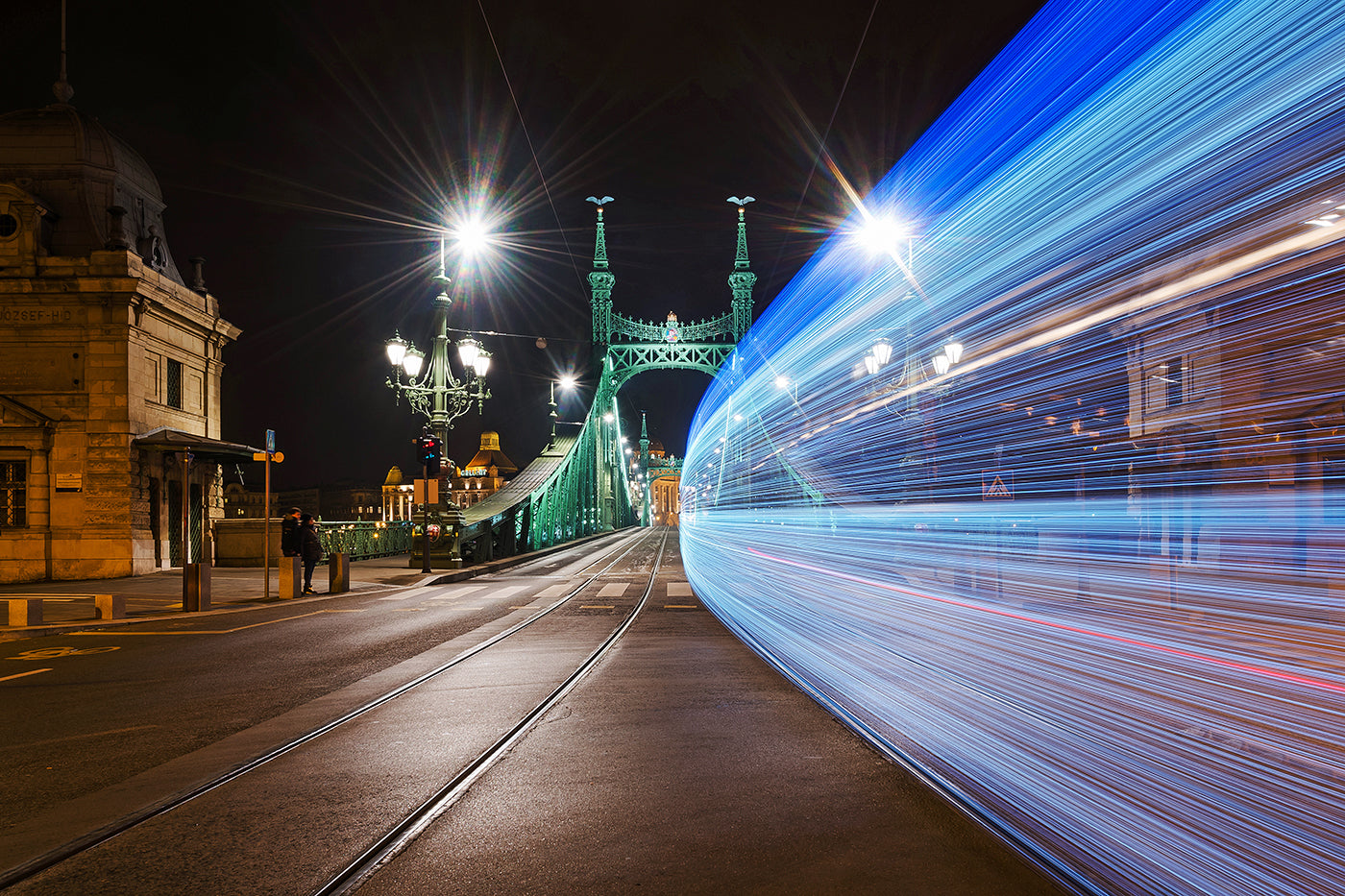 Christmas tram at Liberty Bridge #1773