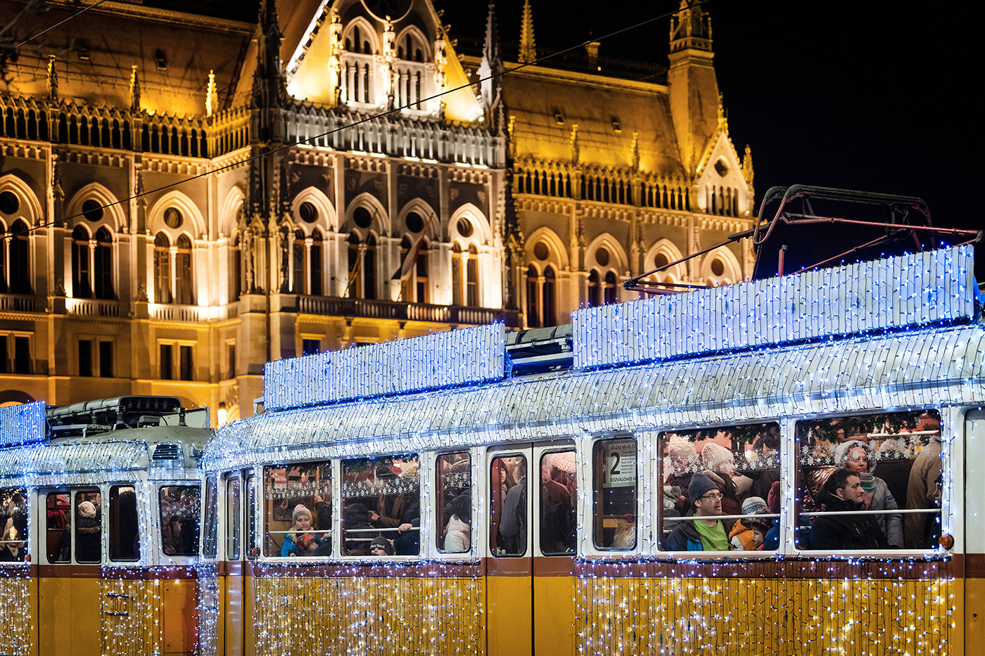Christmas tram at the Parliament #1779