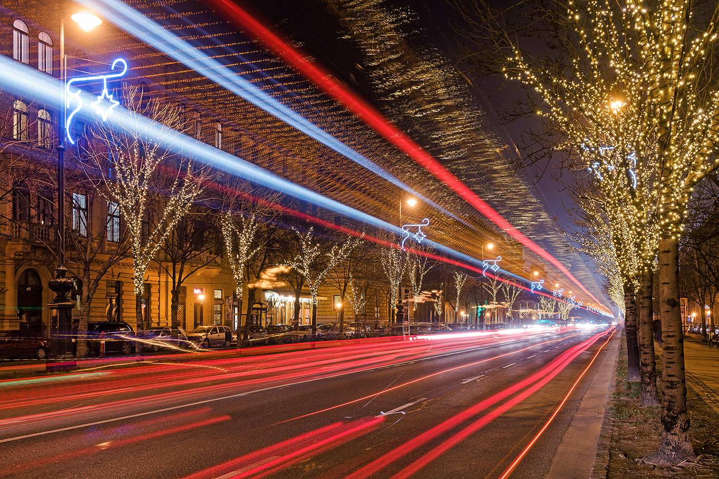 Andrássy Avenue in Christmas lights #1893