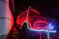 Fire truck decorated with Christmas lights at the 2nd District Fire Department #1978