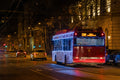 Christmas trolleybus on Podmaniczky Street #2074
