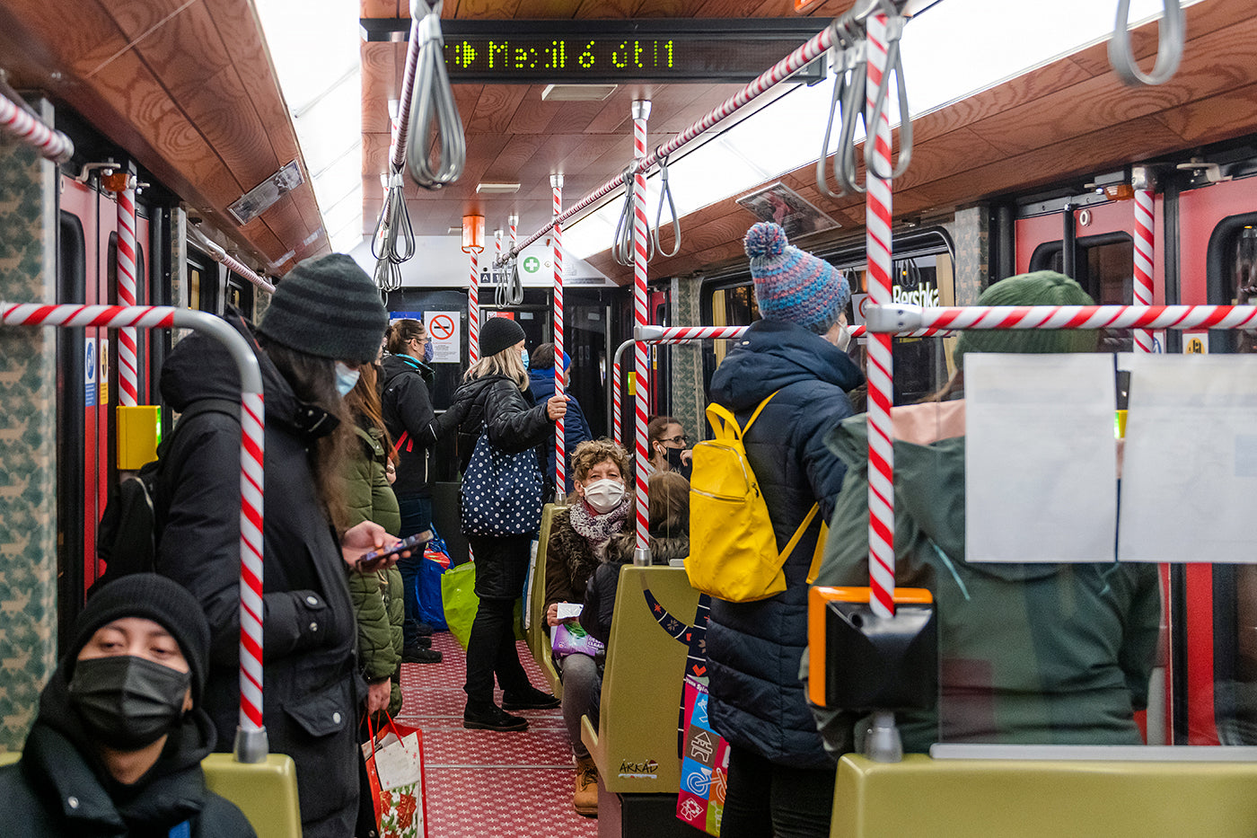 Santa Claus tram on tram line 3 #2086