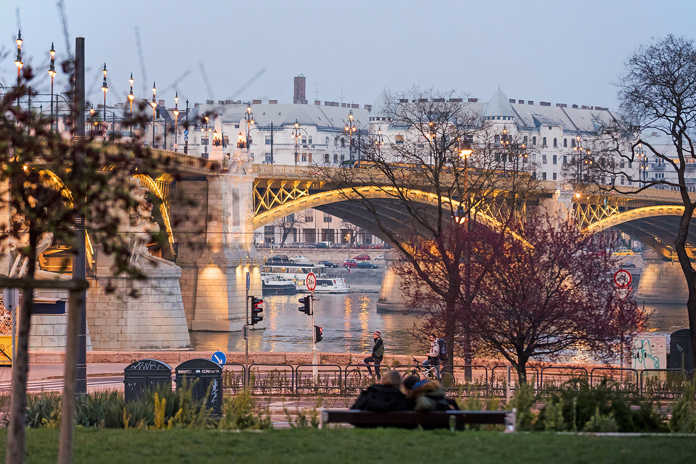 Margaret Bridge in spring at dusk #2138