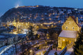 Snowy view from the Castle at night #2229