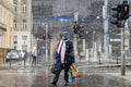 In the snow at Nyugati #2259