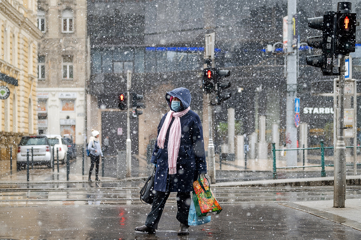 In the snow at Nyugati #2259