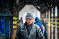In the snow at Nyugati #2262