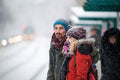 Waiting for the tram in the snow #2277