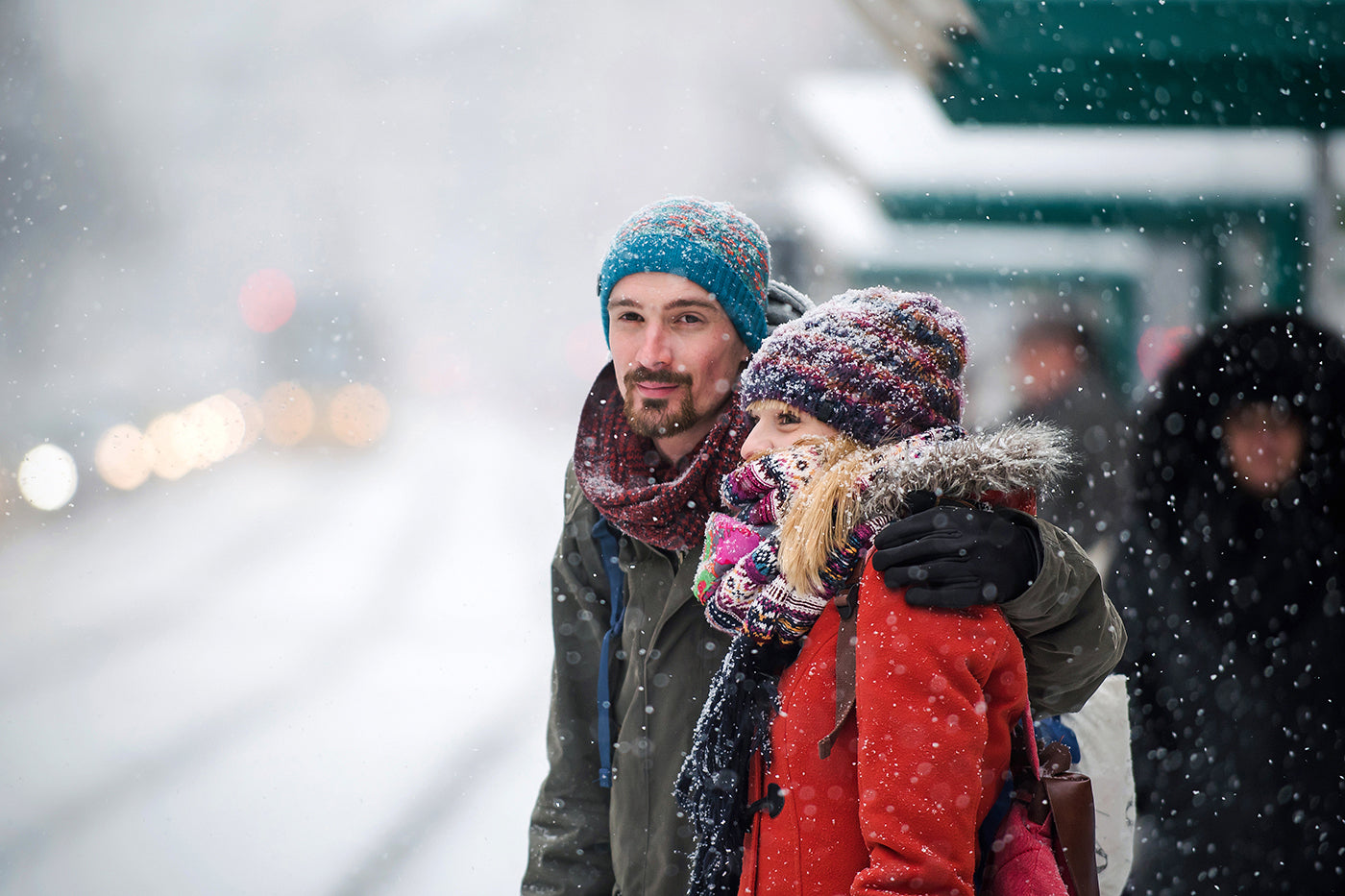 Waiting for the tram in the snow #2277