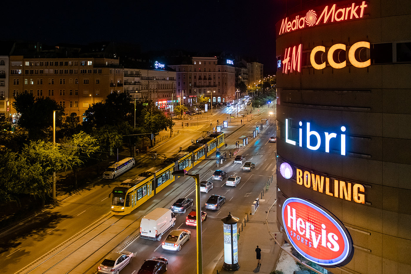 Grand Boulevard at Széna Square at night #2461