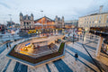 Nyugati Square from the Skála terrace at night #2519