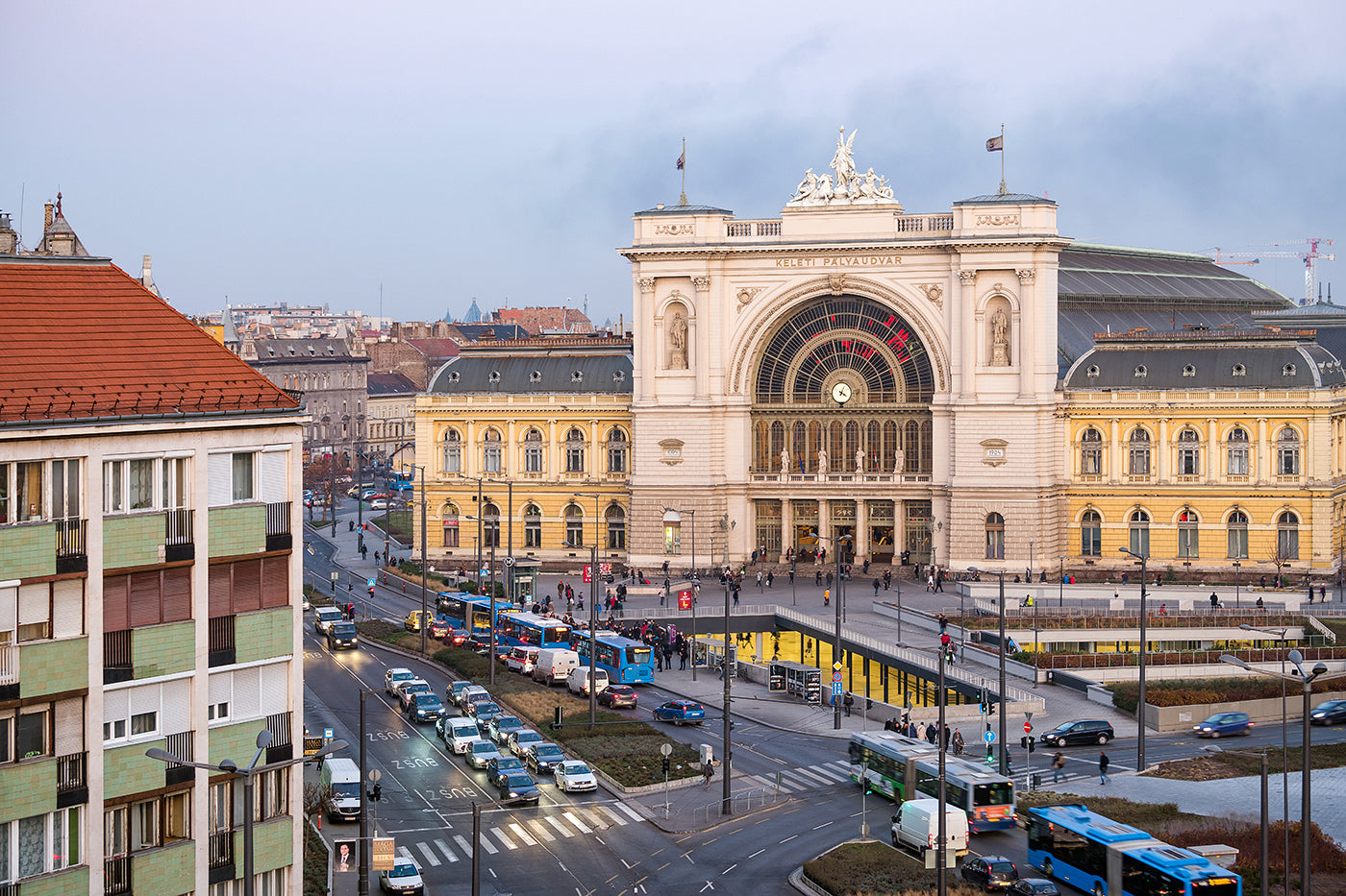 Keleti and Baross Square from Hotel Hungária #2577