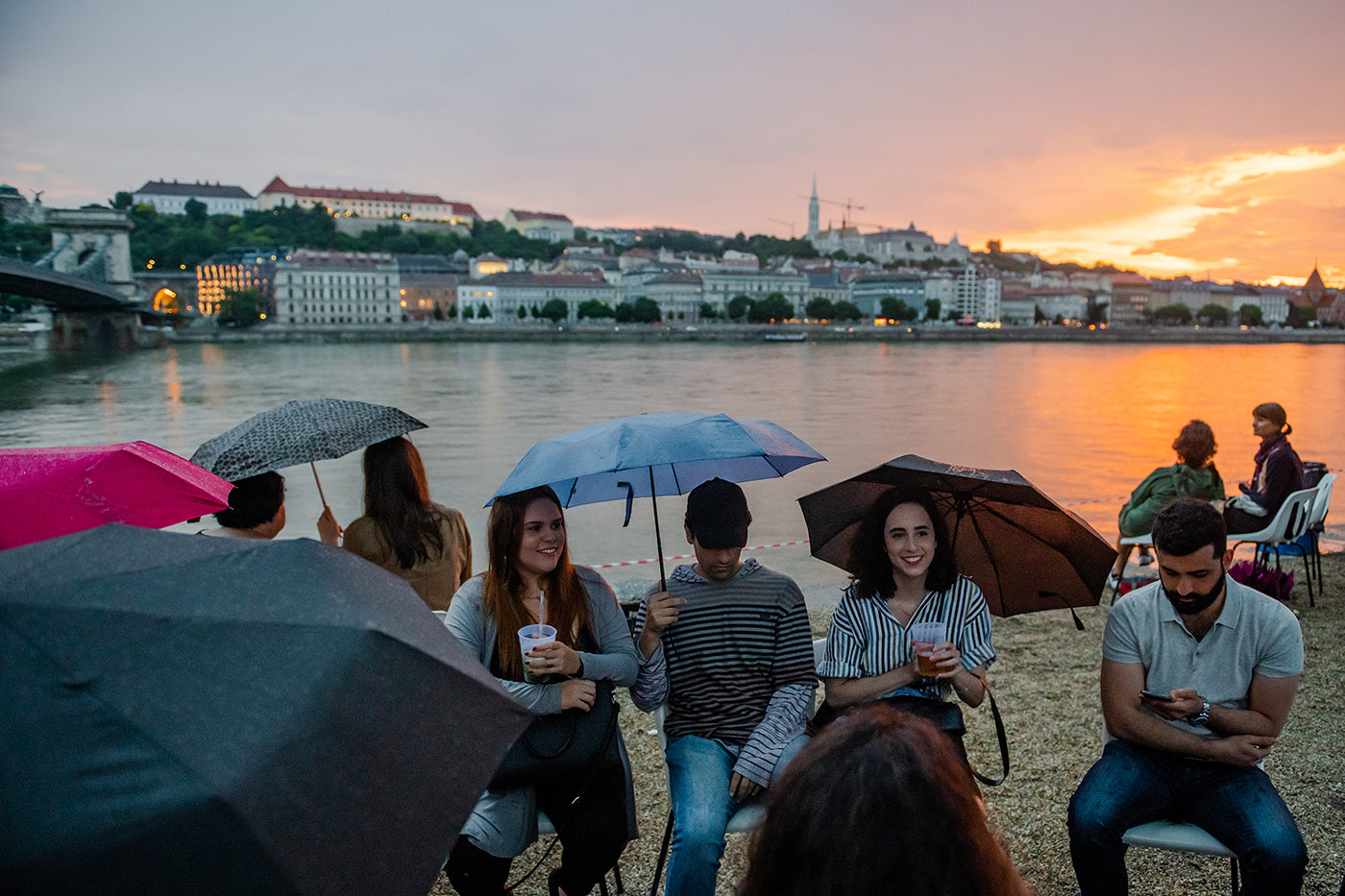 Young people on the Danube Bank #2895