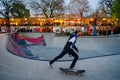 Skateboarder on Erzsébet Square #2998