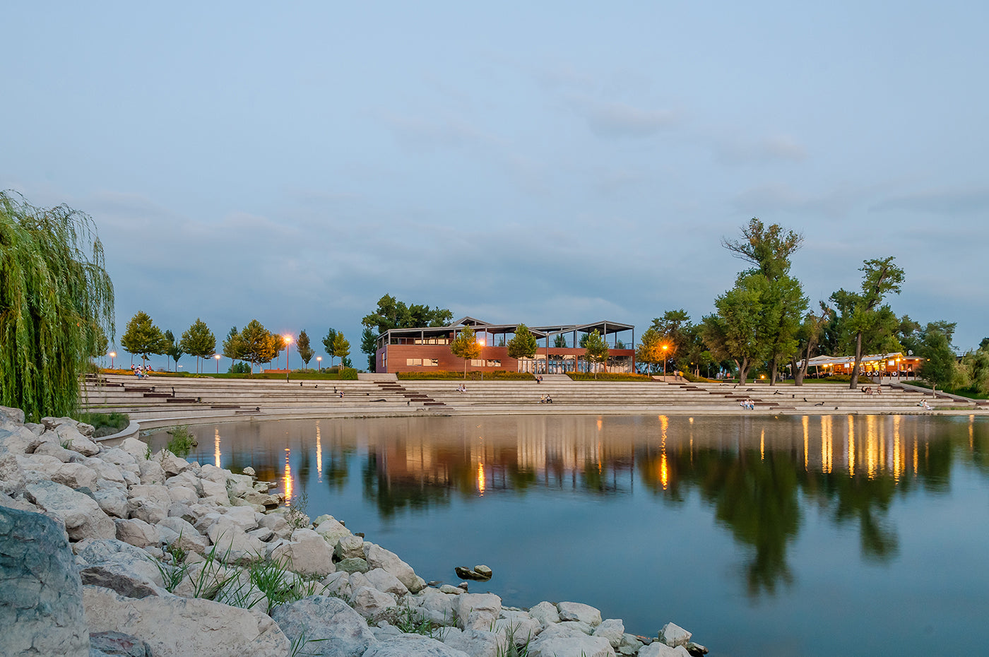 Kopaszi Dam at blue hour #3157