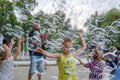 Giant bubbles on Margaret Island #3206