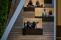 Evening conversations in Millenáris Park #3217