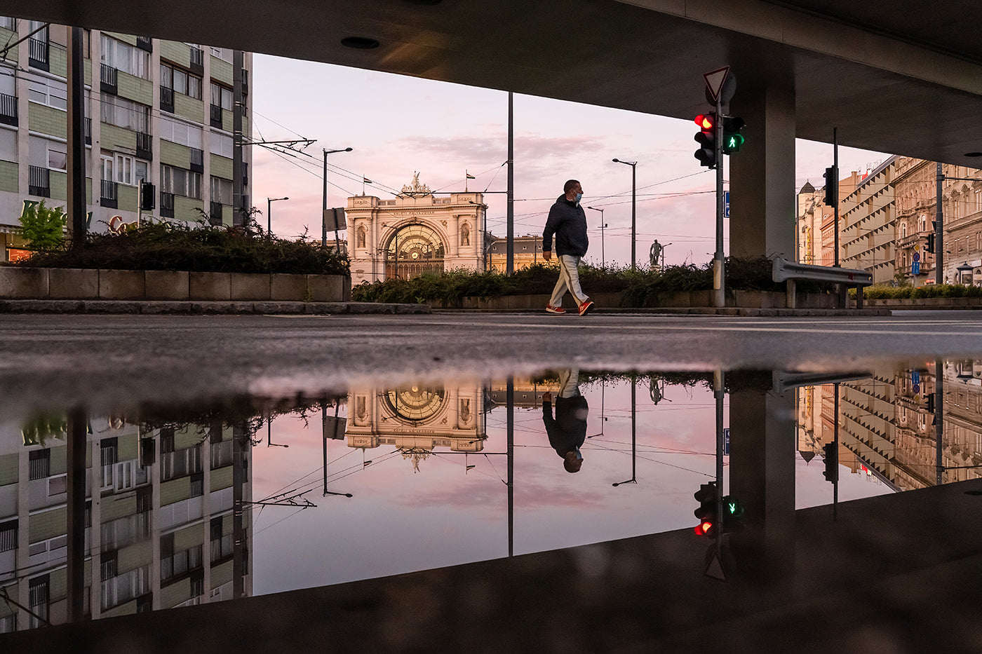 Sunset at Keleti after the rain #3231