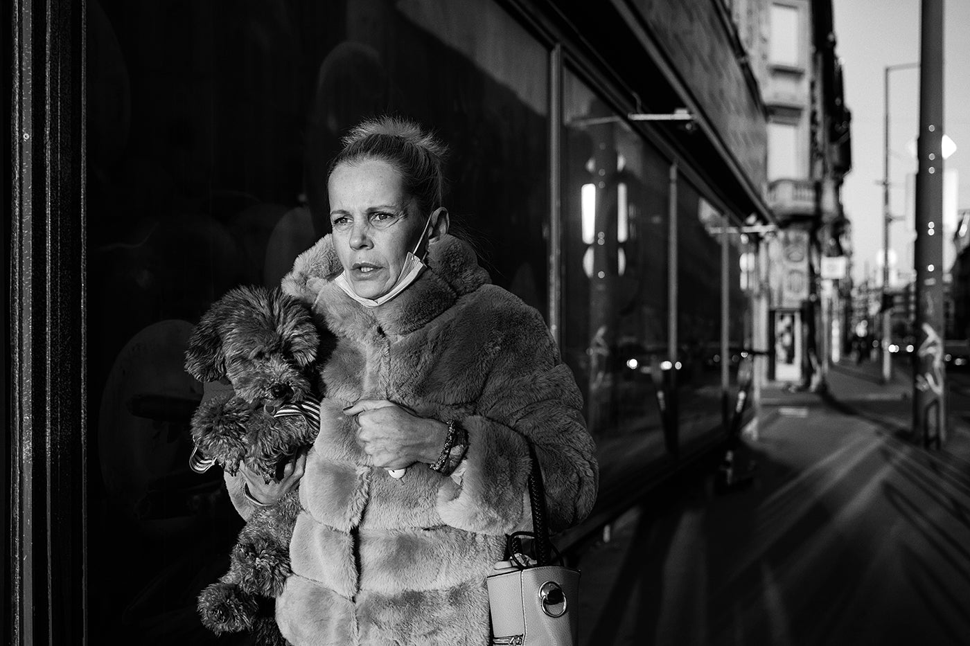 Lady with dog on Thököly Road #3370