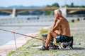 Fisherman on the Danube Bank #3439