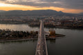 Árpád Bridge from above in autumn #3463