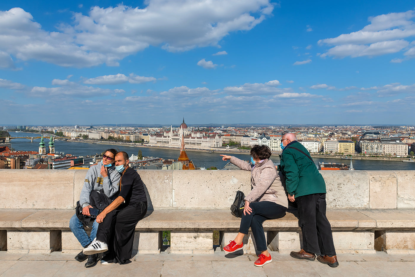 Tourists at Fisherman's Bastion #3545