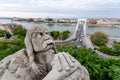 Gellért szobor pogánya és Budapest látképe #3590