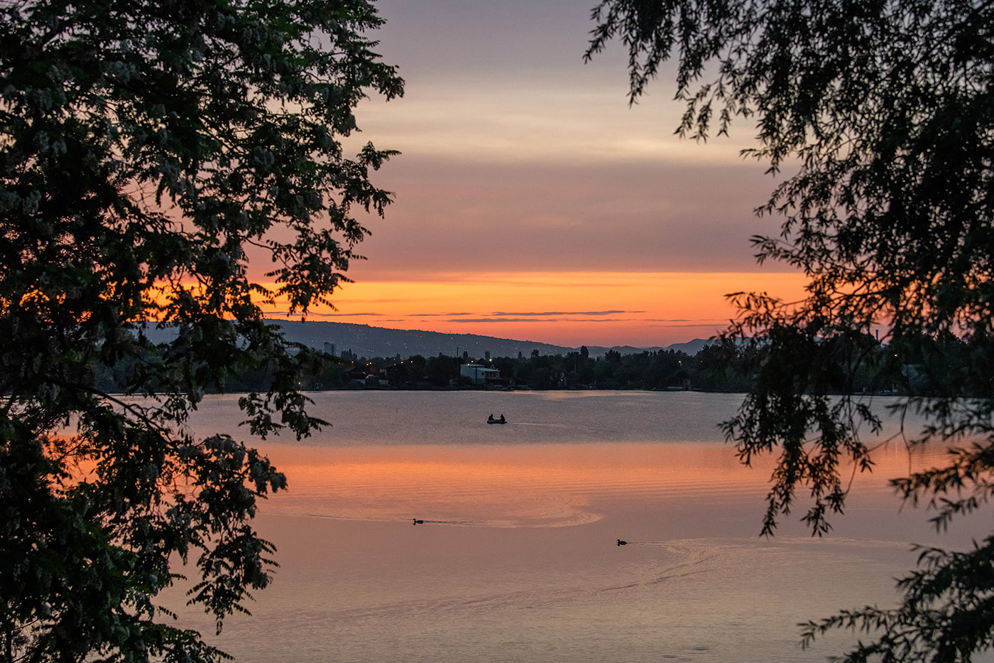 Pebble Lake at sunset #3677