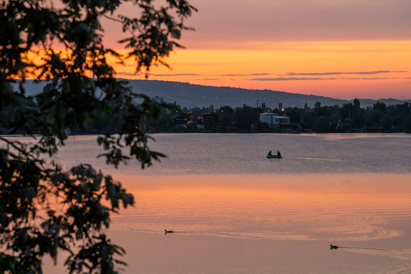 Pebble Lake at sunset #3678