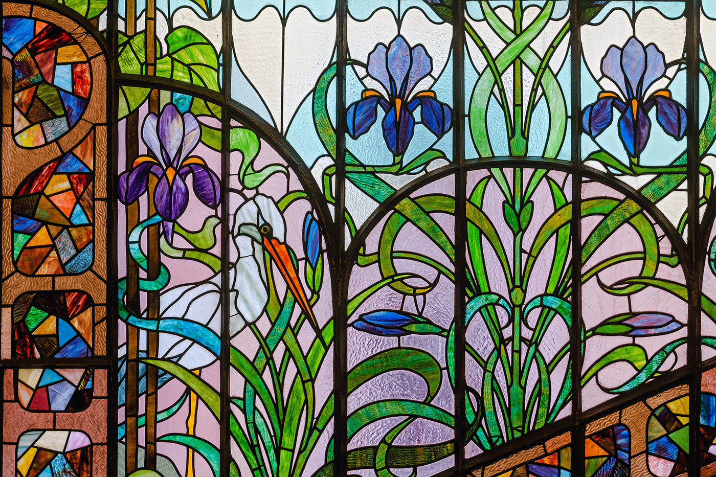 Kőrössy villa stained glass window #4000