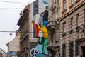 Falfestmény a berlini fal leomlásának emlékére az Akácfa utcában #4113