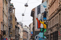 Falfestmény a berlini fal leomlásának emlékére az Akácfa utcában #4114