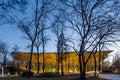 Hungarian House of Music from the outside at blue hour #4446