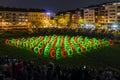 Light dancers at the graduation ceremony of Óbuda Árpád High School #4494