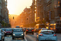 Rákóczi Road rush hour at sunset #4504