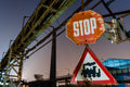 Stop sign in the Csepel Works area #4531