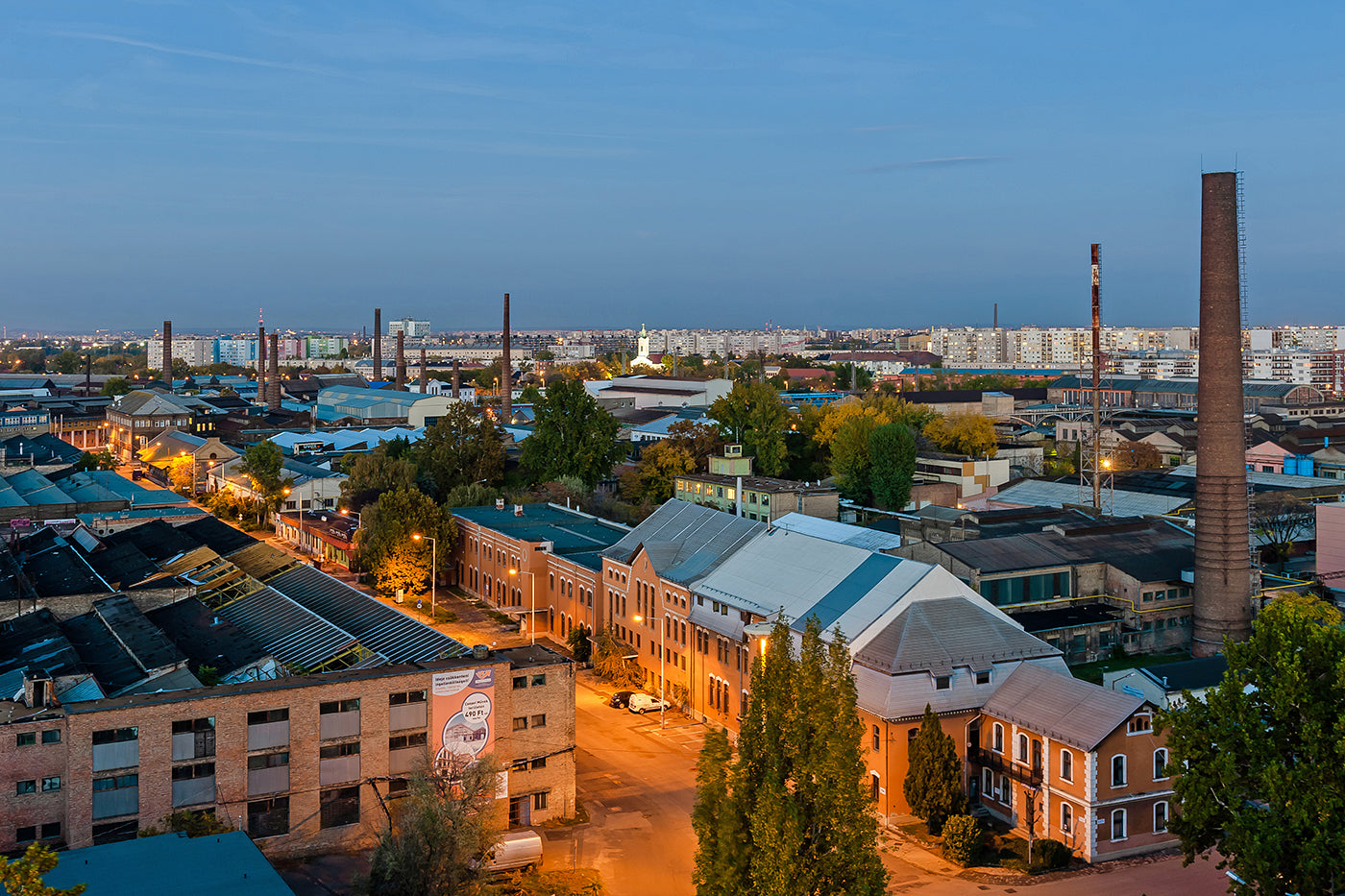 Csepel Works view at night #4561