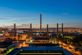 Csepel Thermal Power Plant at night #4566