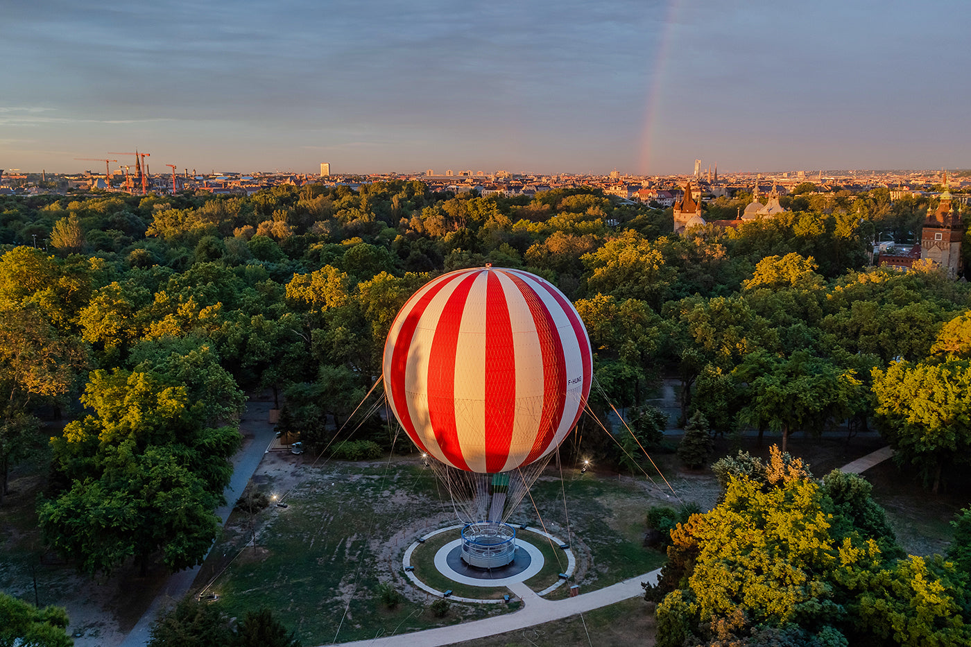 A városligeti hőlégballon drónnal #4588