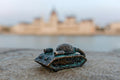 Szomorú tank miniszobor a Dunaparton #4631