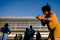Ballroom dancing in front of the Ethnographic Museum #4693
