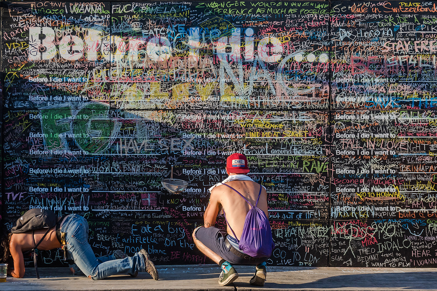 "Before I Die.." felirat a Sziget Fesztiválon #4735