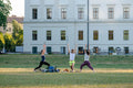 Yoga enthusiasts in the Orczy Garden #4798
