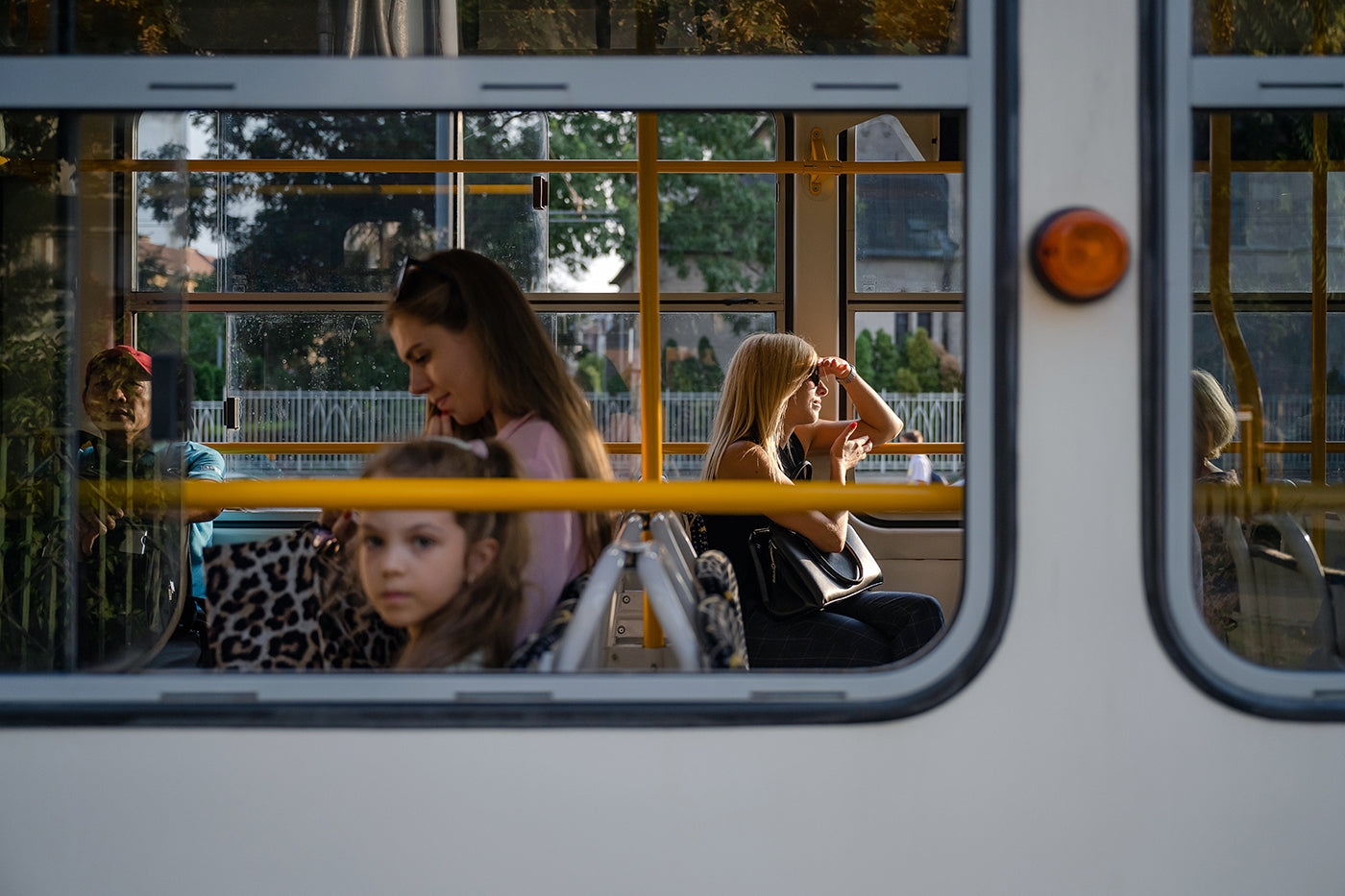Tram window on Lehel Square #4837