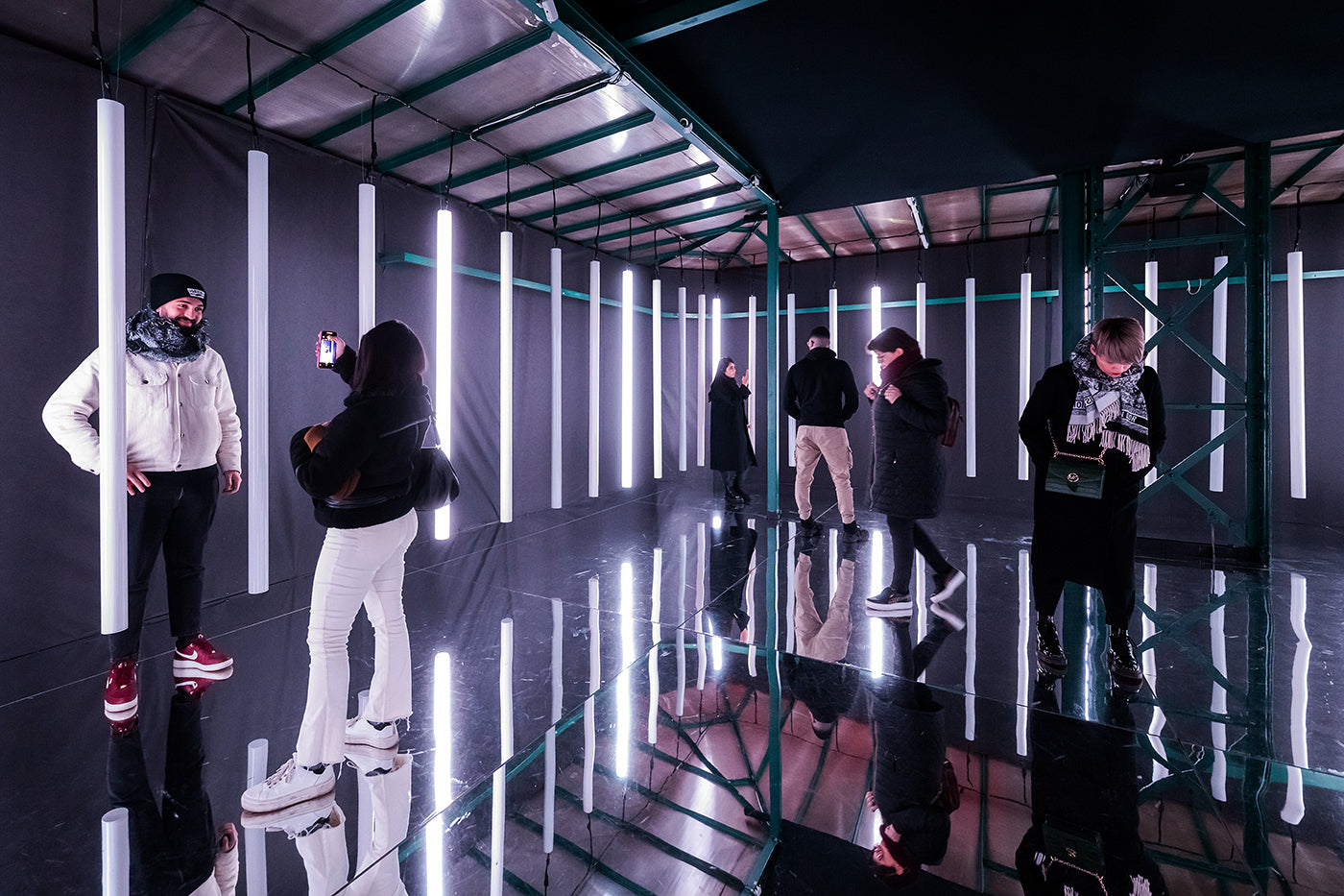 Visitors at the Light Art Museum #4854