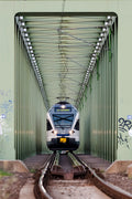Train on the Újpest railway bridge #4935