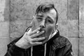 Smoking punk in the Astoria subway #5228