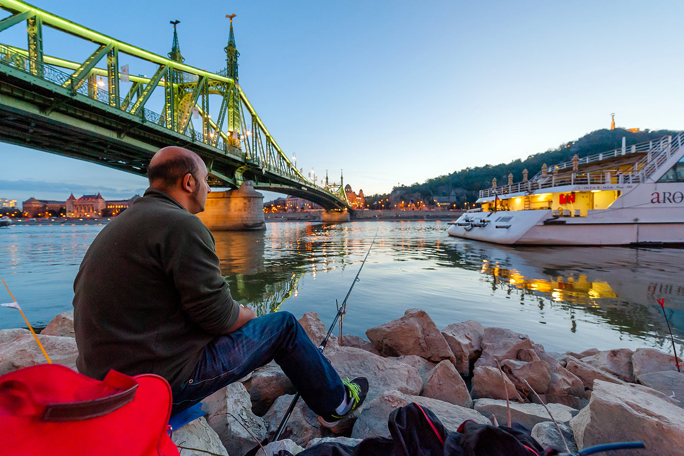 Fisherman at the Liberty Bridge #5233