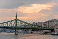 Liberty Bridge at sunset #5248