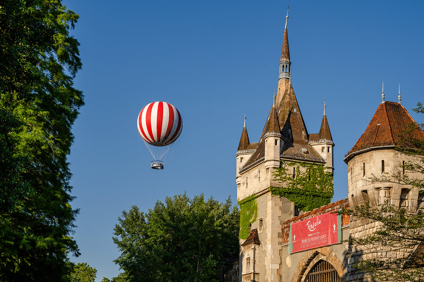 Hőlégballon a Vajdahunyad Váránál #5346